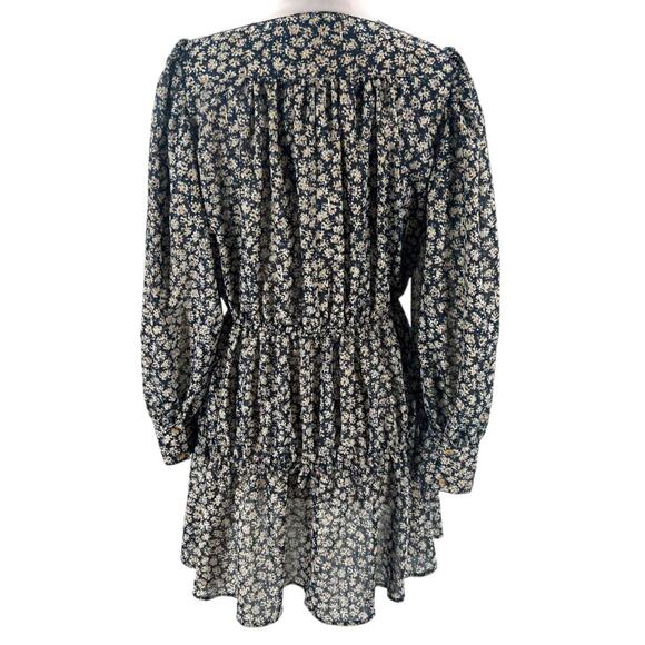 Ciao Lucia Alessandra Dress Navy Blue Lurex
Floral sz M - Picture 3 of 7